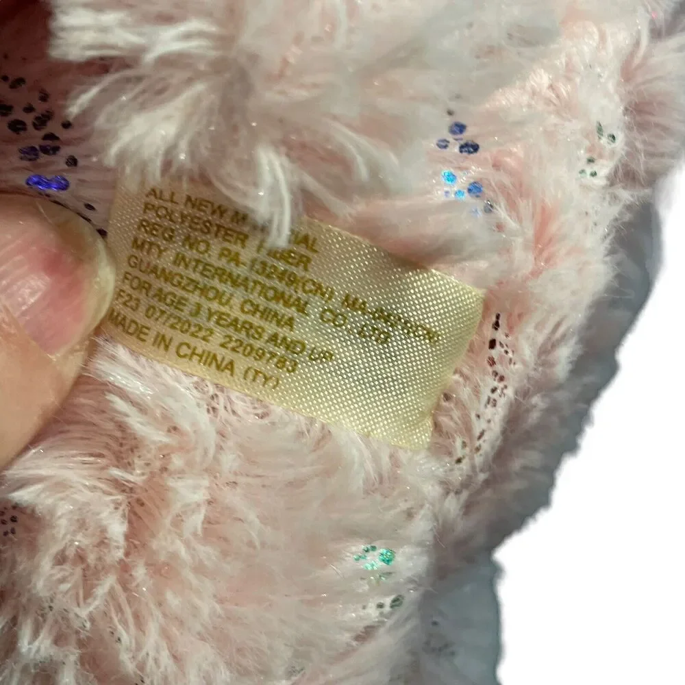 Dan Dee Pink Heart Teddy Bear 8